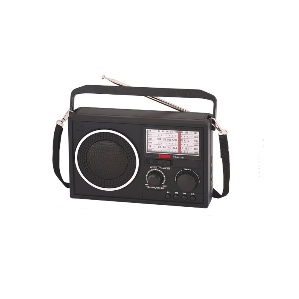 Radio Portátil Retro Tomate