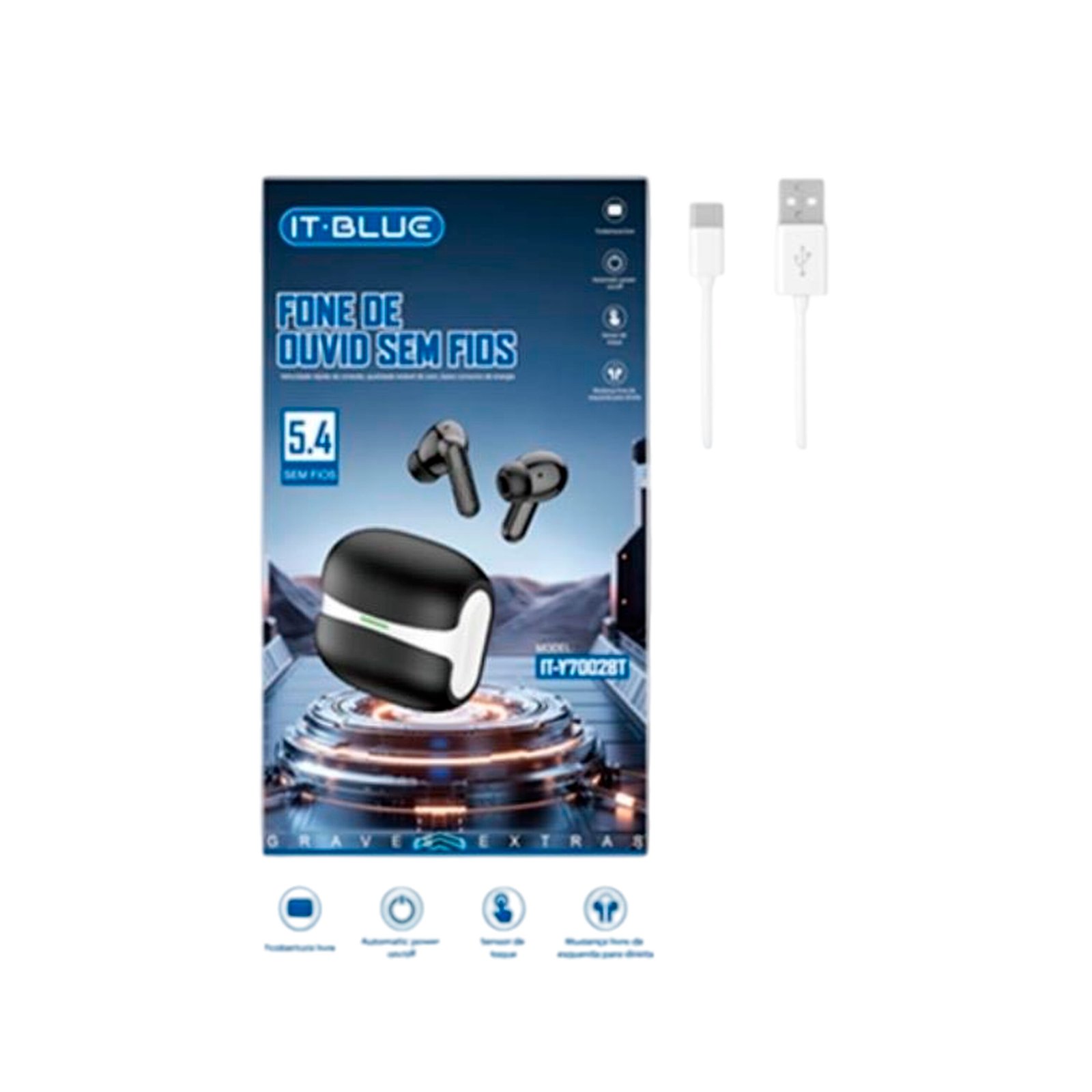 Audífonos Bluethooth IT-BLUE IT-Y7002BT - Imagen 3