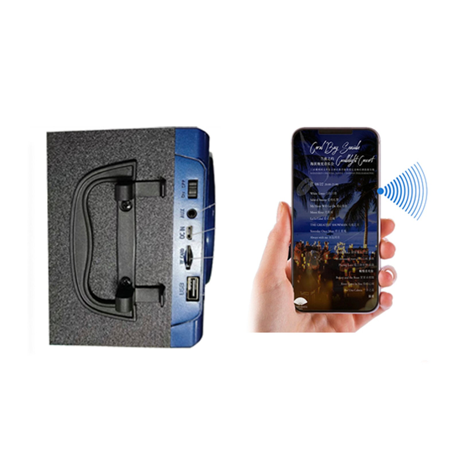 Parlante Knup Caja LED 391BT - Imagen 2