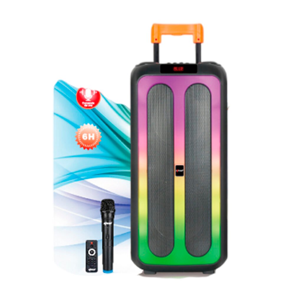 Parlante Knup Torre Maleta 8" Doble 3207BT